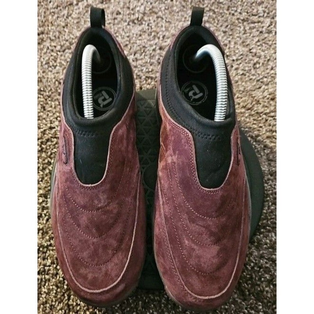 Propet Wash and Wear Elite W3862 Womens Slip On Shoe Plum Leather Upper 10 W (D)